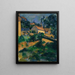 Ruta de la Curva en Montgeroult - Paul Cézanne — cuadro enmarcado en la pared