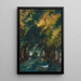 Un camino - Paul Cézanne — cuadro enmarcado en la pared