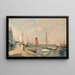 Bateaux au quai - Paul Émile Lecomte — cuadro enmarcado en la pared
