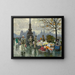 Vendedores de flores en el puente de la reina Louise en Copenhague - Paul Fischer — cuadro enmarcado en la pared