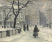 Kongens Nytorv en Copenhague en invierno - Paul Fischer — vista de la obra