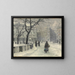 Kongens Nytorv en Copenhague en invierno - Paul Fischer — cuadro enmarcado en la pared