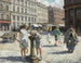 en el triángulo en Copenhague en un día caluroso de verano - Paul Fischer — vista de la obra