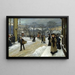 Día de invierno en Kongens Nytorv - Paul Fischer — cuadro enmarcado en la pared