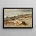 La Question - Paul Fischer — cuadro enmarcado en la pared