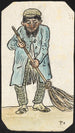 Hombre con escoba - Paul Franz Otto — vista de la obra