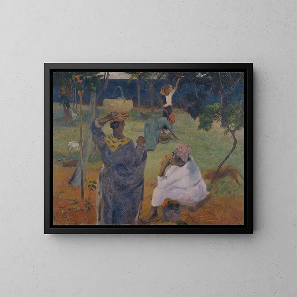 Entre las mangues en Martinica - Paul Gauguin — cuadro enmarcado en la pared