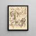 Animal Studies Painting - Paul Gauguin — framed artwork on a wall