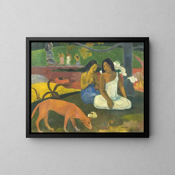 Alegría de Arearea - Paul Gauguin — cuadro enmarcado en la pared