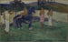Composición con figuras y un caballo - Paul Gauguin — vista de la obra
