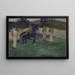 Composición con figuras y un caballo - Paul Gauguin — cuadro enmarcado en la pared