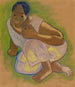 Mujer tahitiana encorvada - Paul Gauguin — vista de la obra