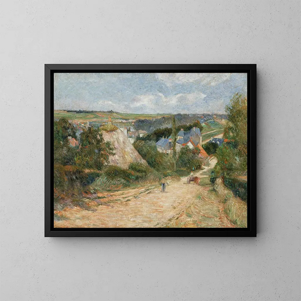 Entrada del pueblo de Osny - Paul Gauguin — cuadro enmarcado en la pared
