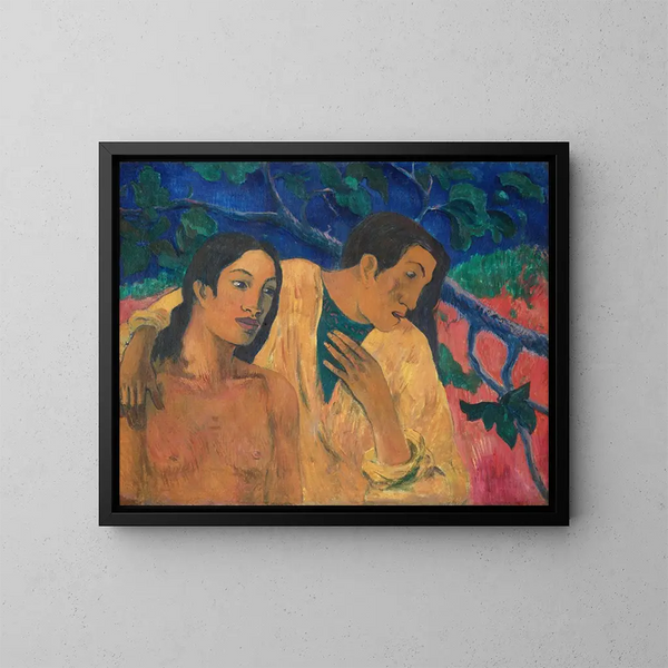 Évasion en Tahití - Paul Gauguin — cuadro enmarcado en la pared