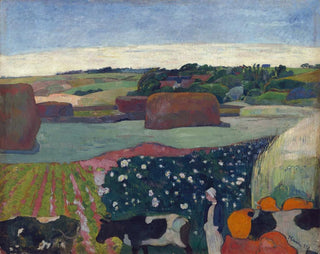 Mies de heno en Bretaña - Paul Gauguin — vista de la obra
