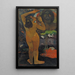Hina Tefatou The Moon and the Earth - Paul Gauguin — framed artwork on a wall