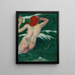 In the Waves Dans les Vagues - Paul Gauguin — framed artwork on a wall