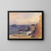 La Côte rocheuse ou Rochers au bord de la mer - Paul Gauguin — framed artwork on a wall