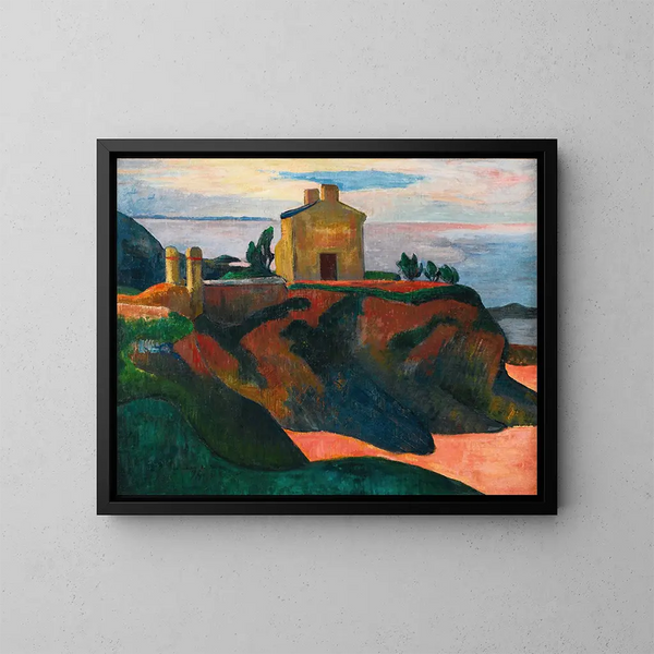La Maison du Pandu - Paul Gauguin — cuadro enmarcado en la pared