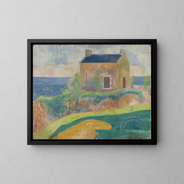La Maison du pendu - Paul Gauguin — cuadro enmarcado en la pared