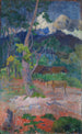 Landscape with a Horse - Paul Gauguin — artwork view
