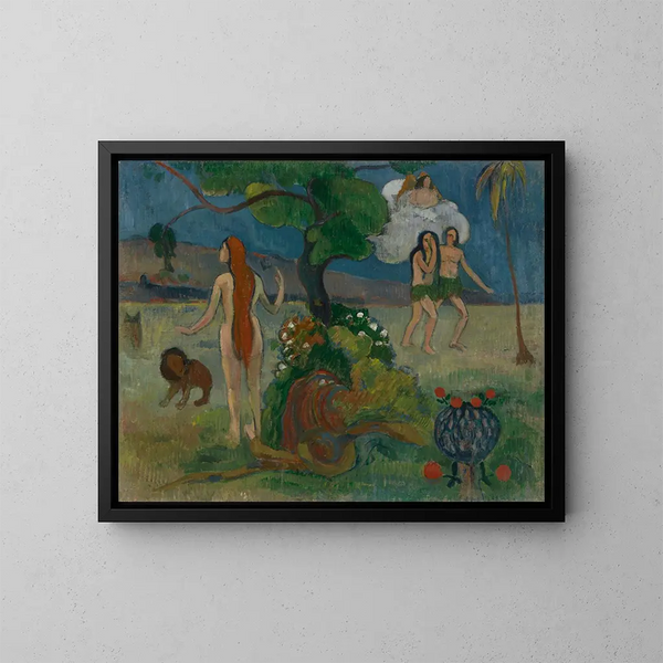 El Paraíso Perdido - Paul Gauguin — cuadro enmarcado en la pared