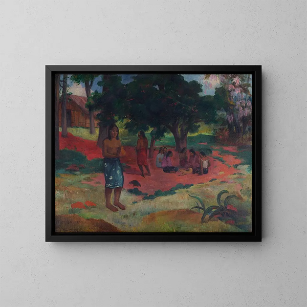 Mots chuchotés Parau Parau - Paul Gauguin — cuadro enmarcado en la pared