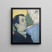 Retrato de un hombre - Paul Gauguin — cuadro enmarcado en la pared