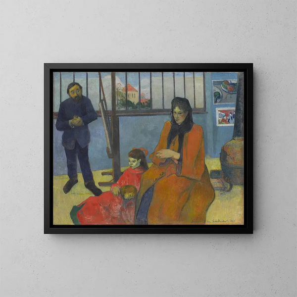 L'atelier de Schuffenecker - Paul Gauguin — cuadro enmarcado en la pared