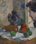 Naturaleza muerta con perfil de Laval - Paul Gauguin — vista de la obra