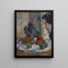 Naturaleza muerta con perfil de Laval - Paul Gauguin — cuadro enmarcado en la pared