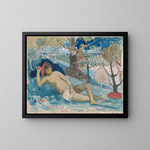 La mujer salvaje - Paul Gauguin — cuadro enmarcado en la pared