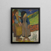 Dos bretonas junto al mar - Paul Gauguin — cuadro enmarcado en la pared