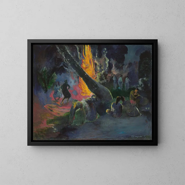 Upa Upa, la danza del fuego - Paul Gauguin — cuadro enmarcado en la pared