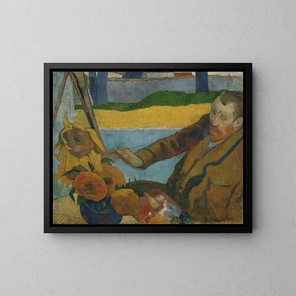 de Girasoles - Paul Gauguin — cuadro enmarcado en la pared