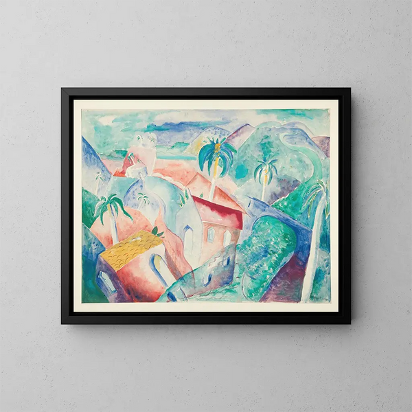 Paisaje cubano - Paul Gauguin — cuadro enmarcado en la pared
