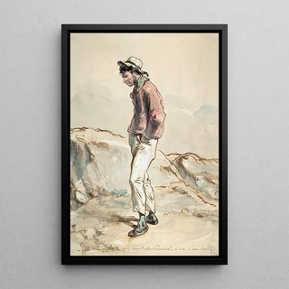 Paul Gavarni - A Sailor Standing on the Shore.webp