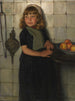 Niña con manzanas - Paul Hoecker — vista de la obra