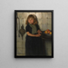 Niña con manzanas - Paul Hoecker — cuadro enmarcado en la pared