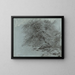 A wild beech tree in full leaf - Paul Huet — framed artwork on a wall