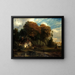 The Pavilion of the Guardians in the Forest of Compiègne - Paul Huet — framed artwork on a wall