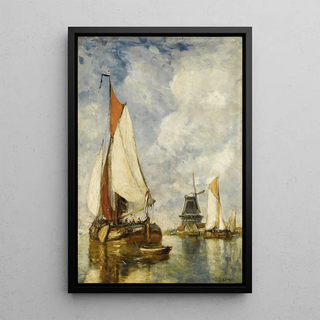 Paul Jean Clays - Moored Ships at Harbour.webp