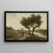 Landscape Painting with Two Trees - Paul Joseph Constantin Gabriël — framed artwork on a wall