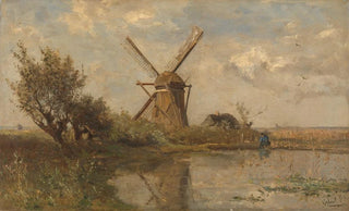 Paul Joseph Constantin Gabril - Windmill on a Pond.webp