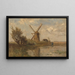 Moulin à Vent sur un Étang - Paul Joseph Constantin Gabriël — framed artwork on a wall
