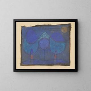 Banc au bord de l'eau - Paul Klee — cuadro enmarcado en la pared