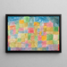 Paisaje colorido - Paul Klee — cuadro enmarcado en la pared
