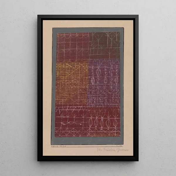 Rideau - Paul Klee — cuadro enmarcado en la pared