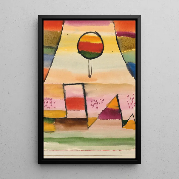 El globo en la ventana - Paul Klee — cuadro enmarcado en la pared