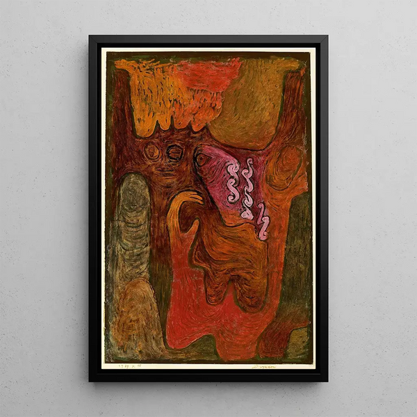 Dryades - Paul Klee — cuadro enmarcado en la pared